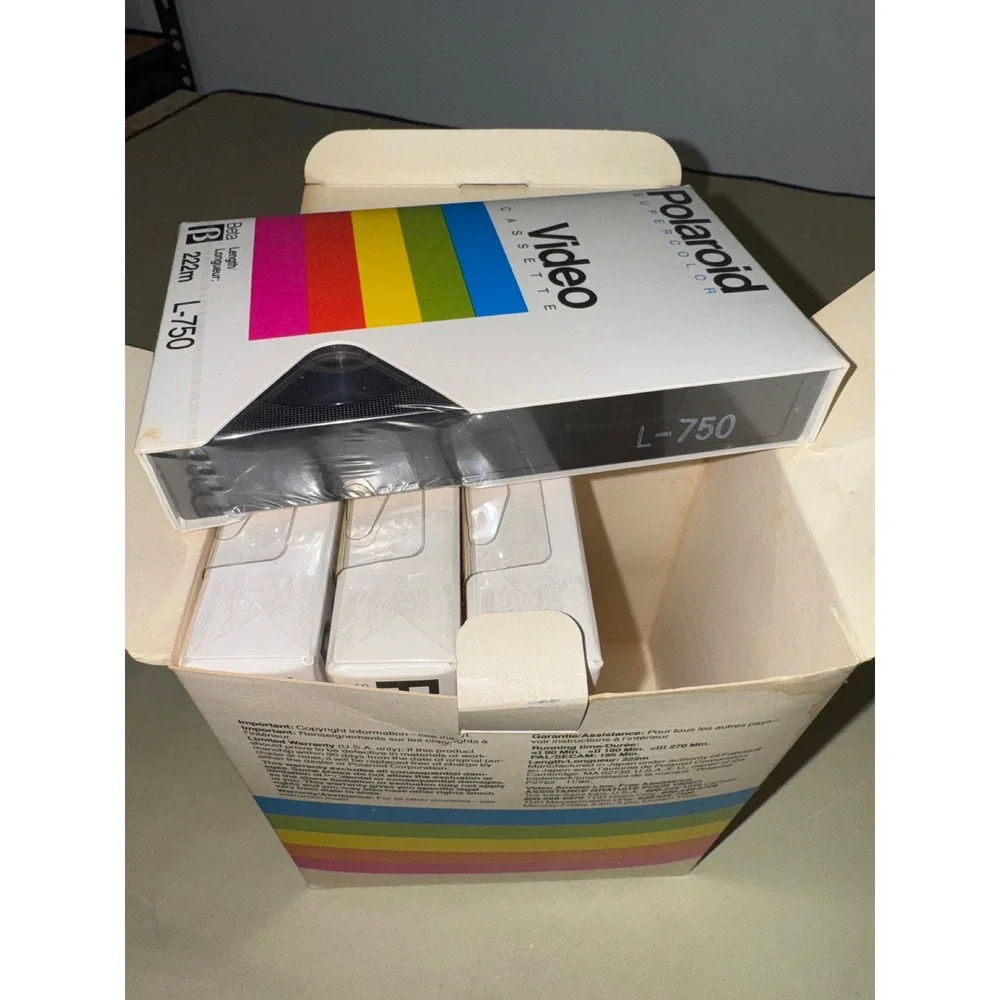 Polaroid Supercolor Video Cassette L750 Beta 5‎ Pack Special Lot only have 4